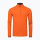 KJUS men's Feel Half-Zip orange ski sweatshirt MS25-E06