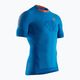 Men's X-Bionic Invent 4.0 Run Speed teal blue/curcuma orange running shirt
