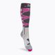 Women's ski socks X-Socks Ski Control 4.0 grey-pink XSSSKCW19W