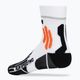 Men's X-Socks Run Speed Two 4.0 running socks arctic white/trick orange 2
