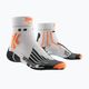 Men's X-Socks Run Speed Two 4.0 running socks arctic white/trick orange 5