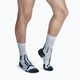 Men's X-Socks Trailrun Perform Crew pearl grey/charcoal running socks 3