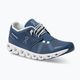 Women's On Running Cloud 5 denim/white running shoes 8