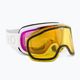 Women's ski goggles Giro Moxie white core light/amber pink/yellow