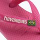 Havaianas Baby Brasil Logo II pink flux / white sandals 6