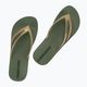 Women's Ipanema Bossa Soft V green/gold flip flops 2