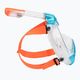 SEAC Libera blue clear/orange full face mask for snorkelling 3