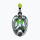 SEAC Magica grey clear/green lime full face mask for snorkelling 2