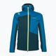 Men's La Sportiva Crizzle EVO Shell storm blue/electric blue membrane rain jacket 6