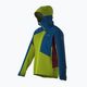 Men's La Sportiva Crizzle EVO Shell lime punch/electric blue membrane rain jacket 6