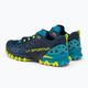 La Sportiva men's Bushido II blue/yellow running shoe 36S618705 3
