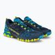 La Sportiva men's Bushido II blue/yellow running shoe 36S618705 4