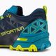 La Sportiva men's Bushido II blue/yellow running shoe 36S618705 10