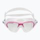 Cressi Cobra clear/clear pink swim mask DE201940 2