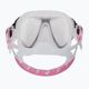 Cressi Quantum pink and clear diving mask DS510040 5
