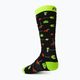 Mico Medium Weight Warm Control Ski children's socks black and yellow CA02699 2