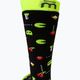 Mico Medium Weight Warm Control Ski children's socks black and yellow CA02699 3