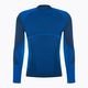 Men's Mico Warm Control Mock Neck thermal T-shirt blue IN01851