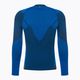 Men's Mico Warm Control Zip Neck thermal T-shirt blue IN01852 2