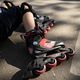 Children's roller skates FILA J One black/red 10