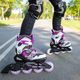 Children's roller skates FILA J-One G black/white/pink 3