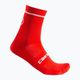 Men's Castelli Entrata 13 red cycling socks