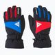Children's ski gloves Dainese Hp Scarabeo black taps/high risk red/lapi 3