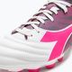 Men's Diadora Brasil Elite Veloce GR LPU football boots white/pink fluo/blue fluo 15
