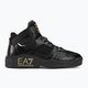 EA7 Emporio Armani Basket Mid triple black/gold shoes 2