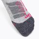 Women's ski socks UYN Ski All Mountain light grey melange/coral 3