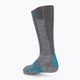 Women's ski socks UYN Ski Comfort Fit grey/turquoise 2