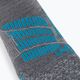 Women's ski socks UYN Ski Comfort Fit grey/turquoise 3