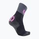 Women's cycling socks UYN Light black /grey/rose violet 6