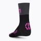 Women's cycling socks UYN Light black /grey/rose violet 2