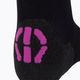 Women's cycling socks UYN Light black /grey/rose violet 3