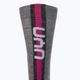 Women's ski socks UYN Ski Merino light grey/pink 4