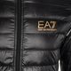 Men's EA7 Emporio Armani Train Core ID Down Light Hoodie black/gold logo jacket 3