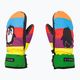 Level Vertigo Mitt Teen pk rainbow children's ski glove 3