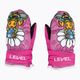 Level Animal pink children's ski gloves 3