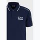 Men's EA7 Emporio Armani Train Visibility navy blue polo shirt 3