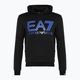 Men's EA7 Emporio Armani Train Logo Series Oversize Logo Hoodie Coft black