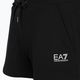 Women's EA7 Emporio Armani Train Shiny black/logo white shorts 3