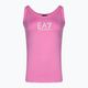 Women's tank top EA7 Emporio Armani Train Shiny cyclamen/logo aqua