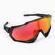 Cycling goggles 100% Speedtrap Multilayer Mirror Lens soft tact black/hiper red STO-61023-412-01