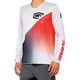 Men's cycling jersey 100% R-Core X LS grey-red STO-40000-00010
