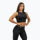 Women's training top NEBBIA Mesh Intense black/gold