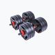 Pure2Improve Hybrid Dumbell/Barbell 30kg dumbbells with barbell function black and red P2I202350 2