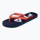 FILA men's Troy dress blues / high risk red flip flops 8