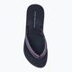 Tommy Hilfiger women's flip flops Wedge Stripes Beach Sandal space blue 6
