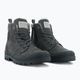Palladium women's shoes Pampa HI ZIP WL cloudburst/charcoal gray 10
